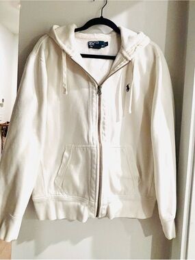 Polo by Ralph Lauren Off-White Zip Hoodie